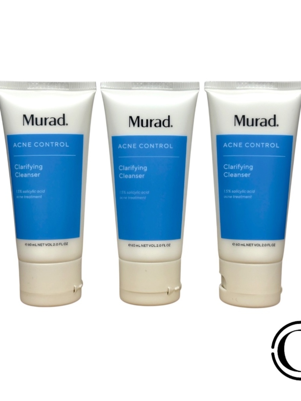 LOT OF 3 Murad Blemish Control Clarifying Cleanser 2 oz 02/26